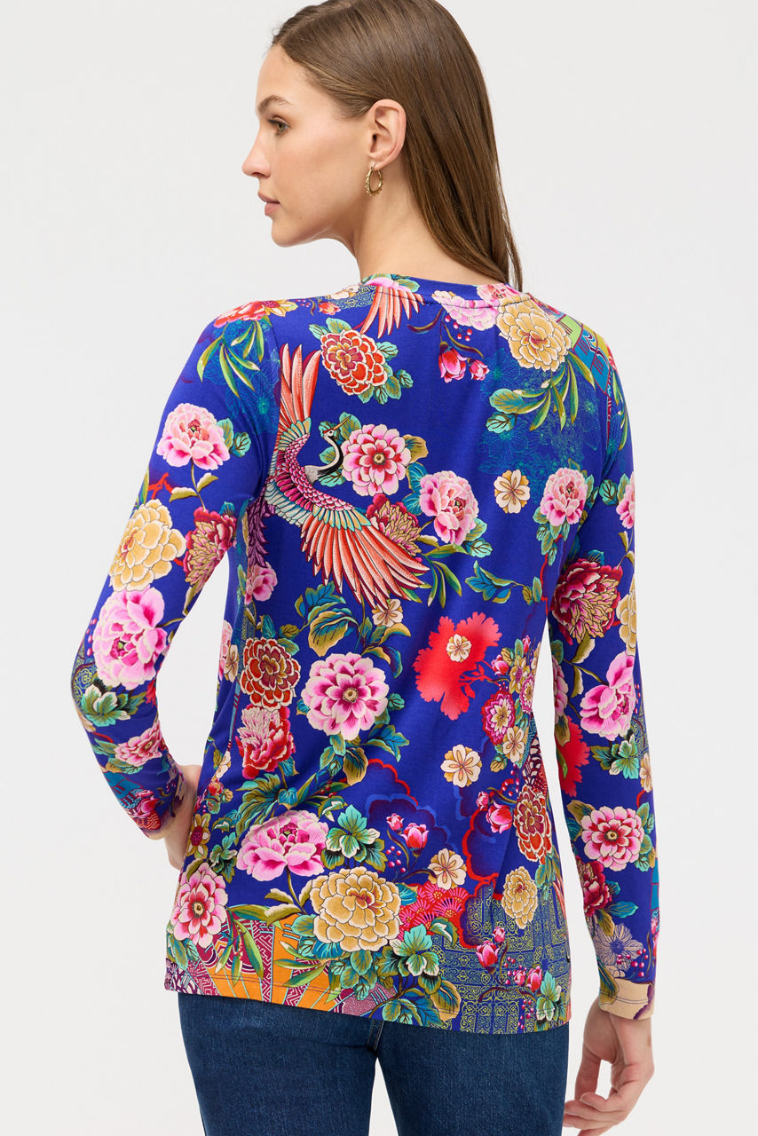 The Janie Favorite Long Sleeve Crew Neck Swing Tee, , large image 4