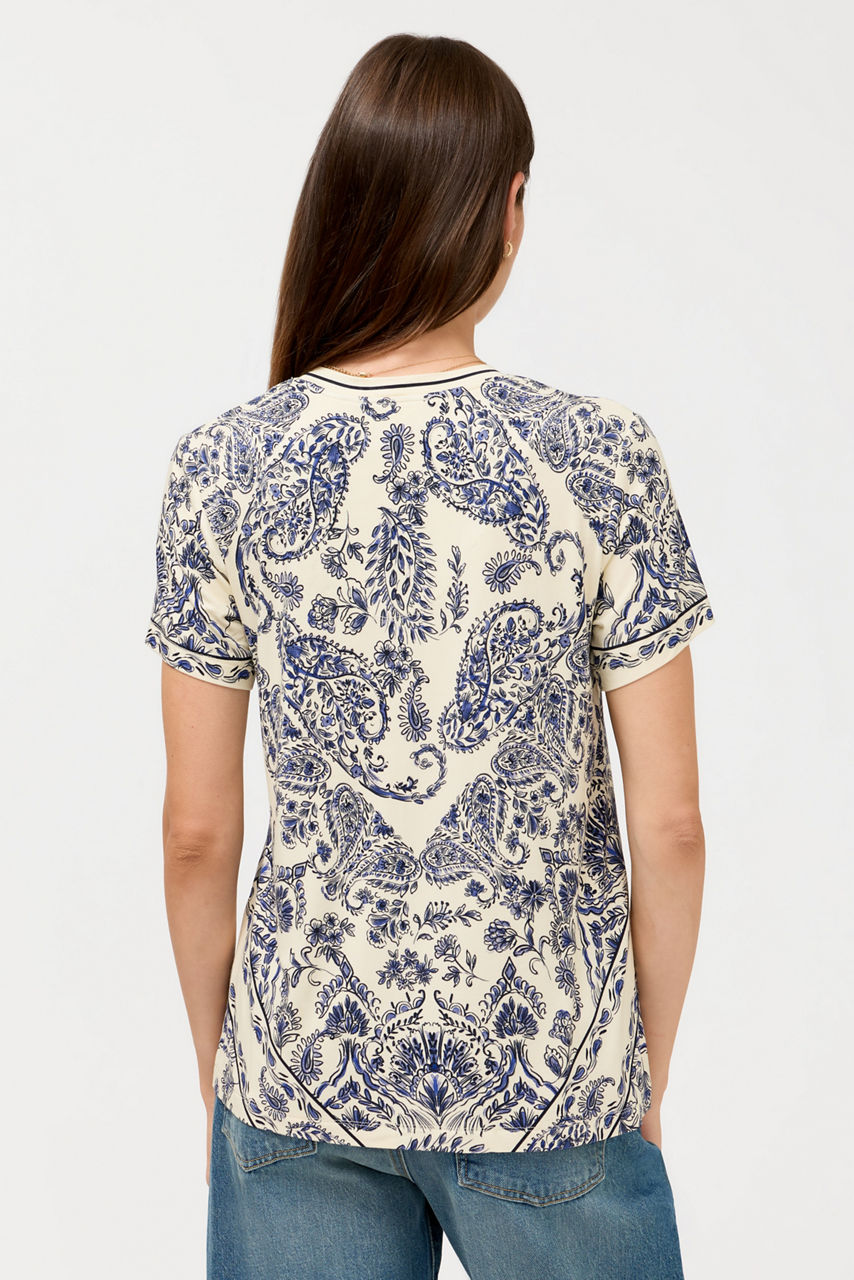 The Janie Favorite Short Sleeve V-Neck Swing Tee, , large image 4