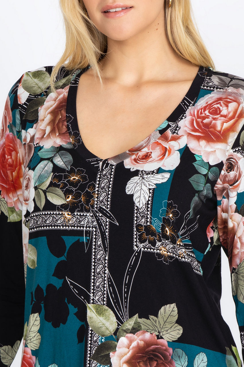 The Janie Favorite Long Sleeve V-Neck Tee - thumbnail 5