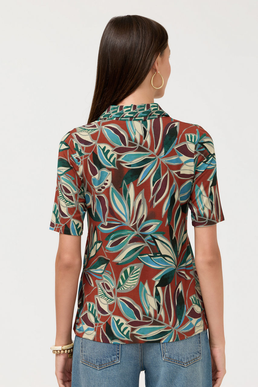 THE JANIE FAVORITE FITTED ELBOW SLEEVE BUTTON DOWN, , large image 4
