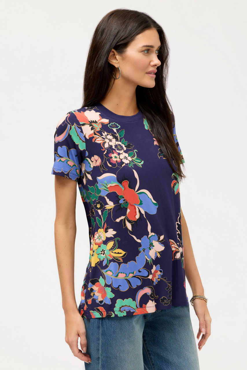 The Janie Favorite Short Sleeve Crew Neck Swing Tee, , large image 2