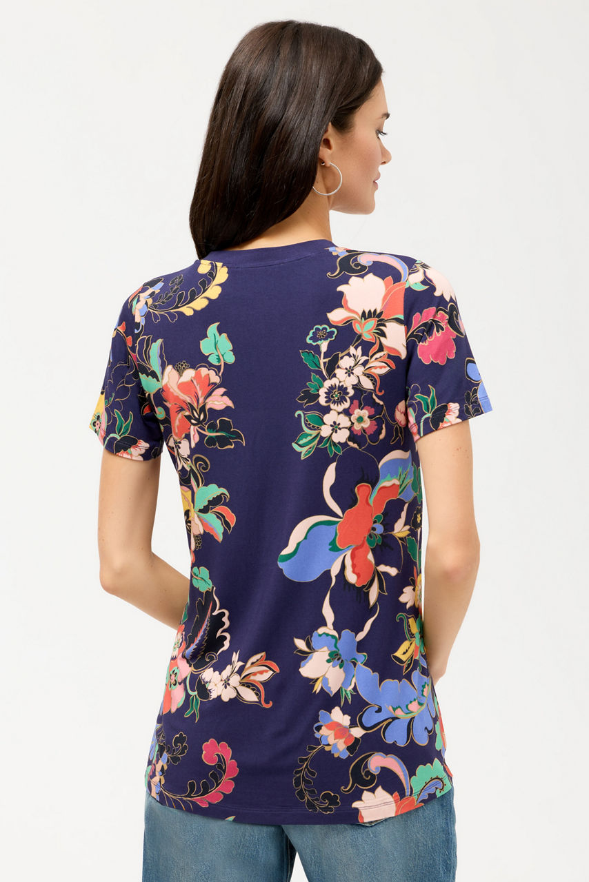 The Janie Favorite Short Sleeve Crew Neck Swing Tee, , large image 3