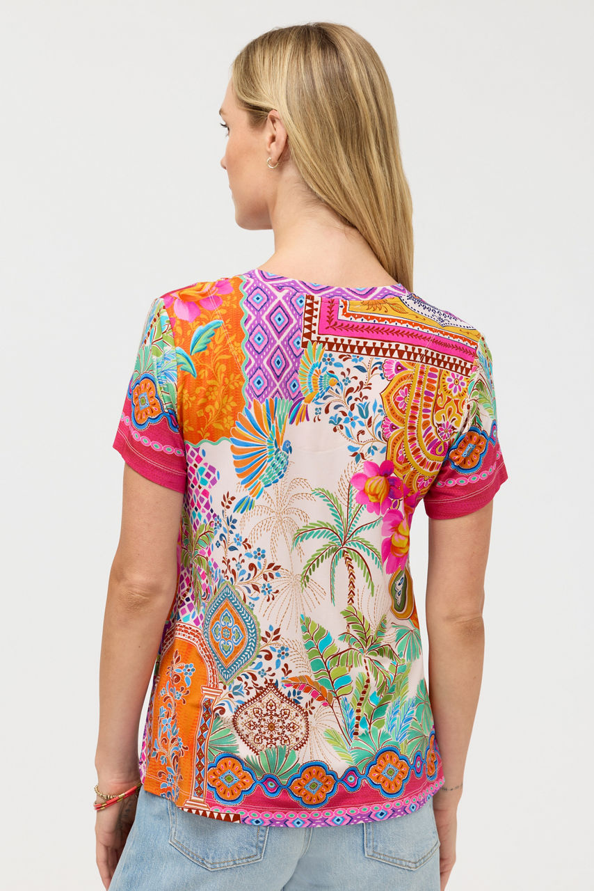 The Janie Favorite Short Sleeve V-Neck Tee, , large image 5