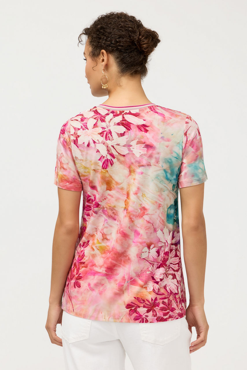 The Janie Favorite Short Sleeve V-Neck Swing Tee, , large image 3