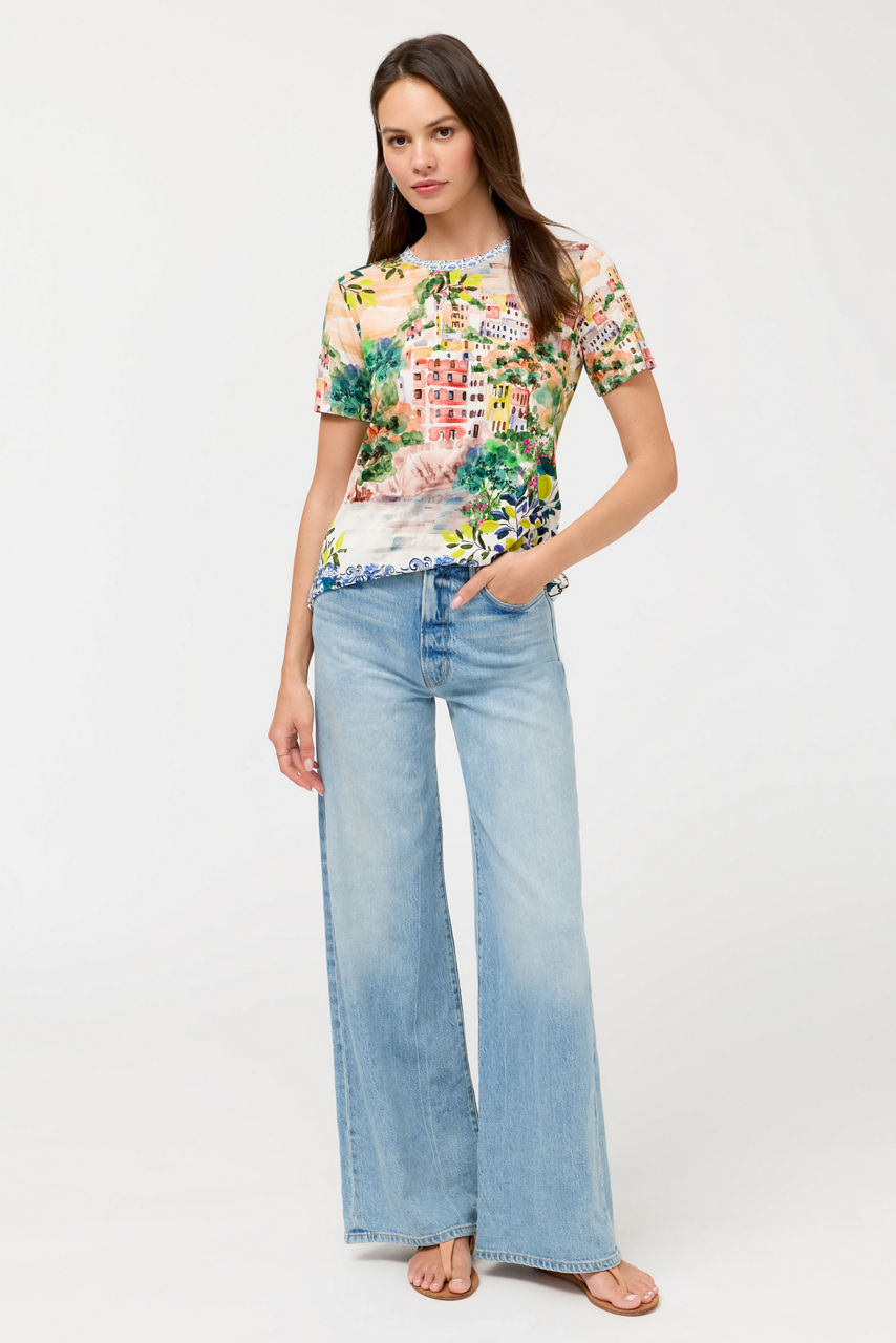 The Janie Favorite Short Sleeve Crew Neck Tee, , large image 3