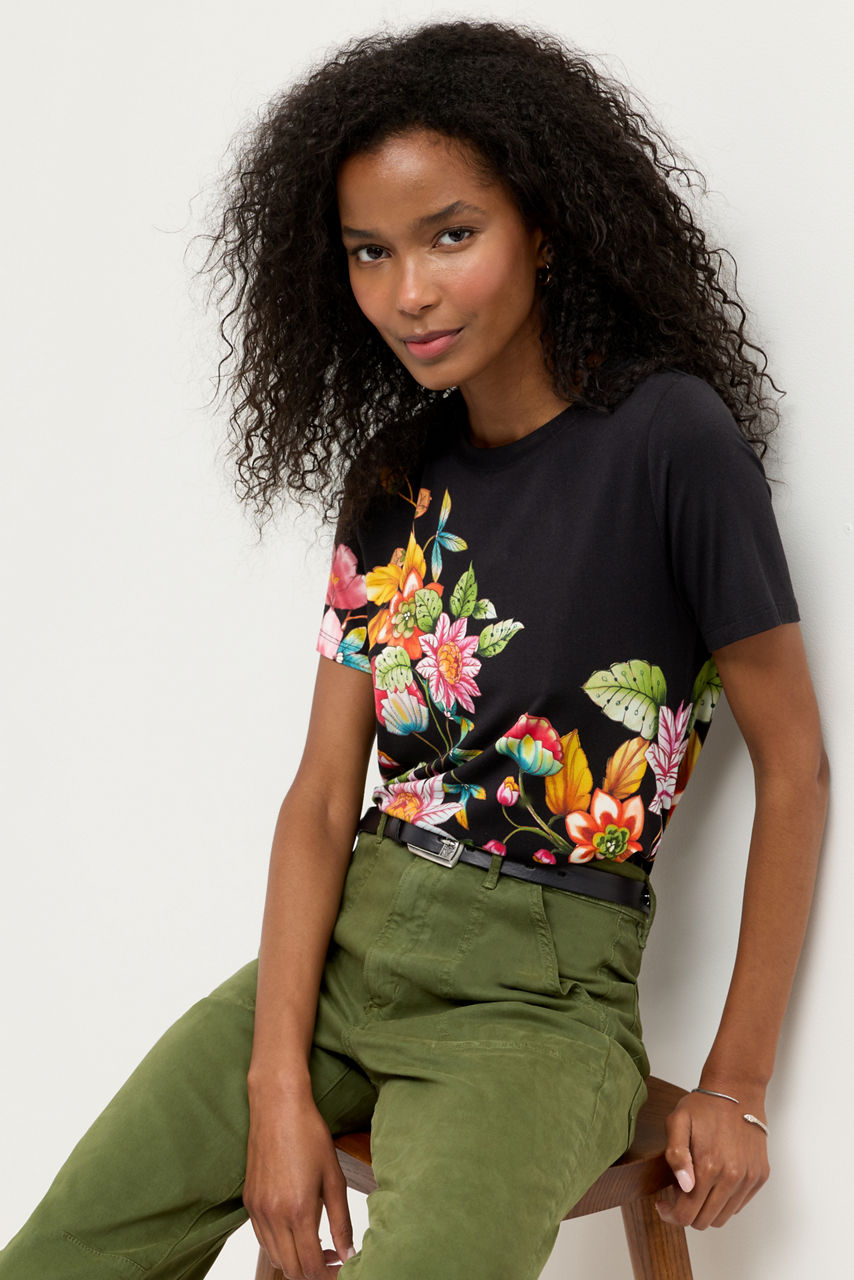 The Janie Favorite Short Sleeve Crew Neck Tee, , large image 1