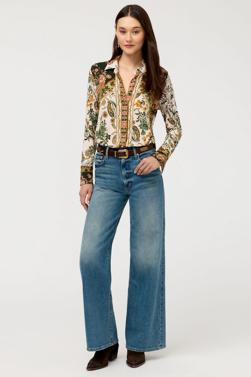 THE JANIE FAVORITE BUTTON FRONT SHIRT, , large image 2