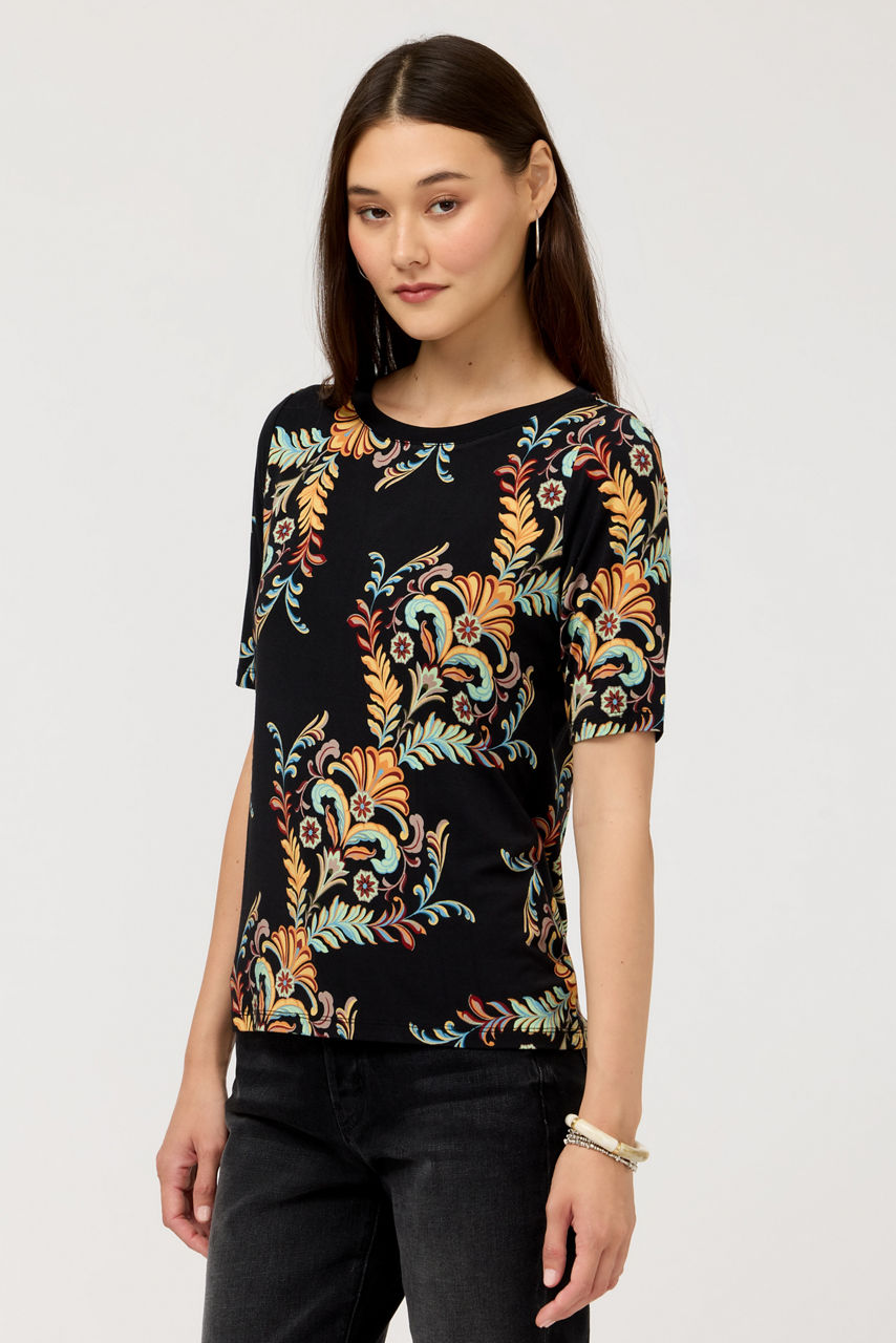 THE JANIE FAVORITE BOAT NECK TEE, , large image 3