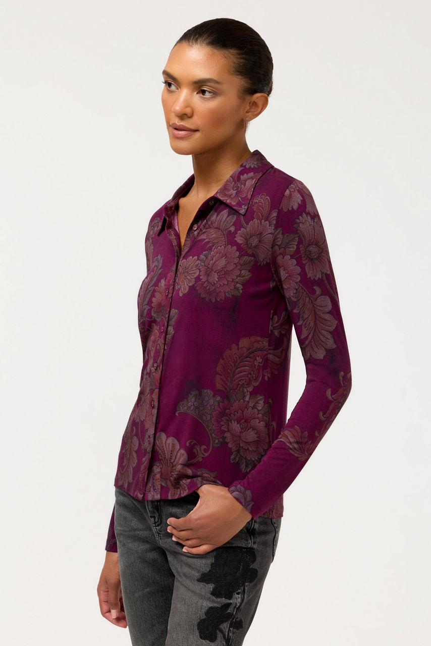 THE JANIE FAVORITE FITTED LONG SLEEVE BUTTON DOWN, , large image 2