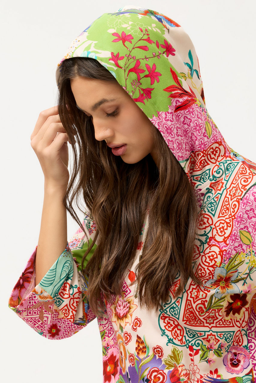 FRENCH TERRY BAJA SWEATSHIRT DRESS, , large image 4