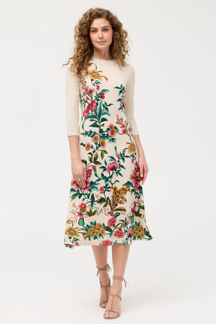 THE JANIE FAVORITE 3/4 SLEEVE DRESS, , large image 3