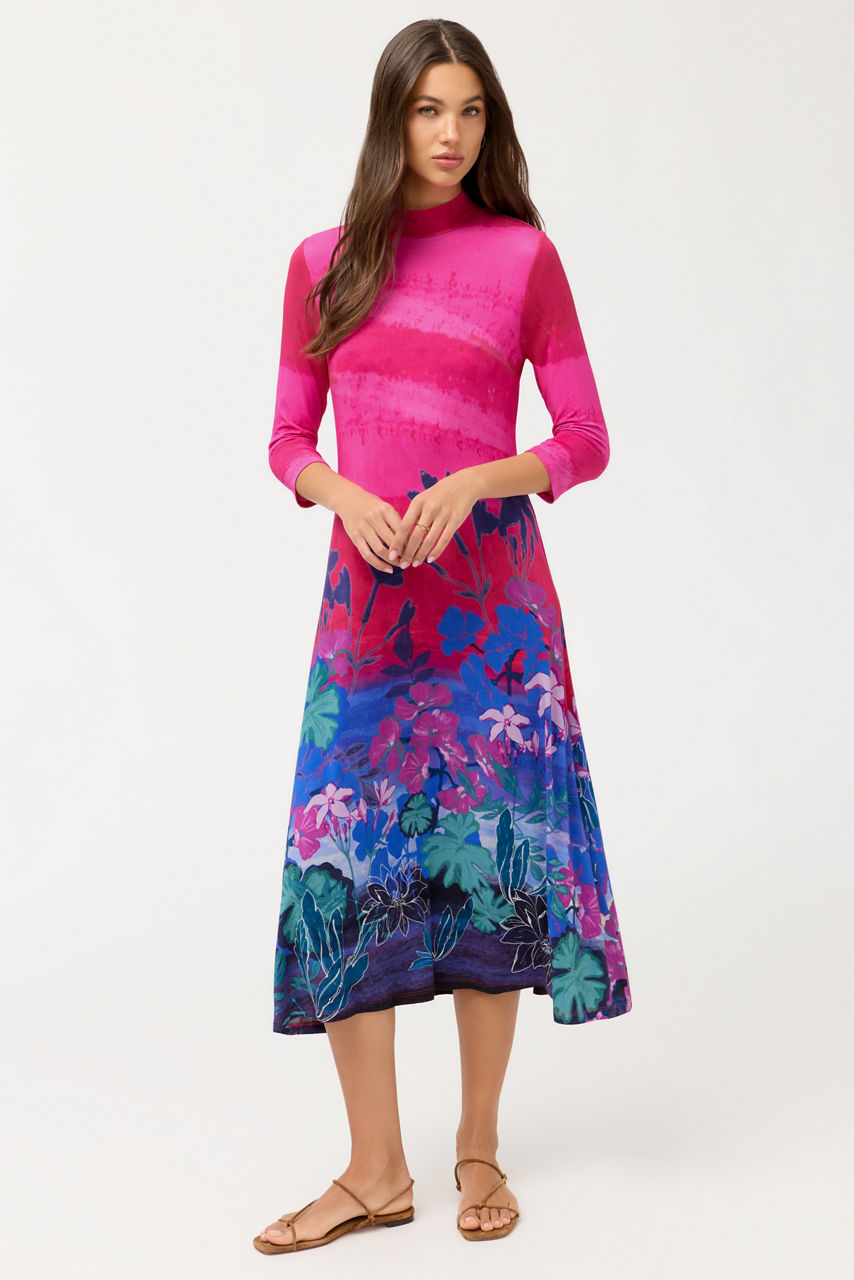 THE JANIE FAVORITE 3/4 SLEEVE CREW NECK , , large image 1