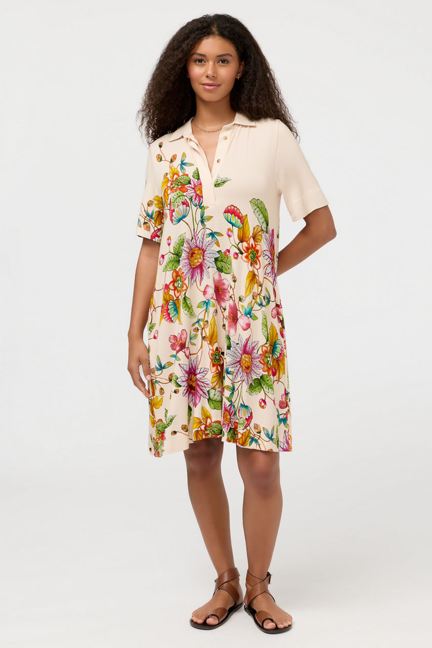 THE JANIE FAVORITE POLO SWING DRESS, , large image 1