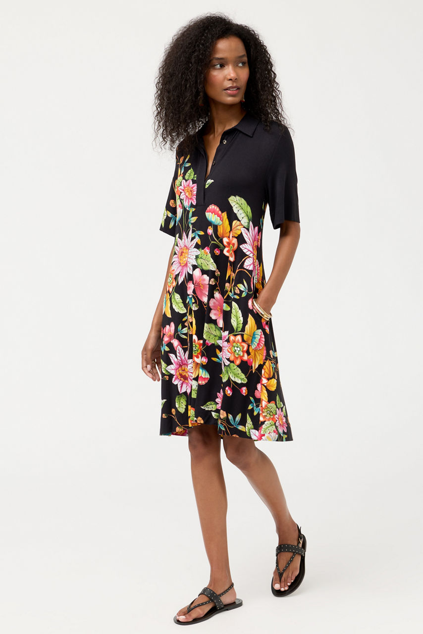 THE JANIE FAVORITE POLO SWING DRESS, , large image 1