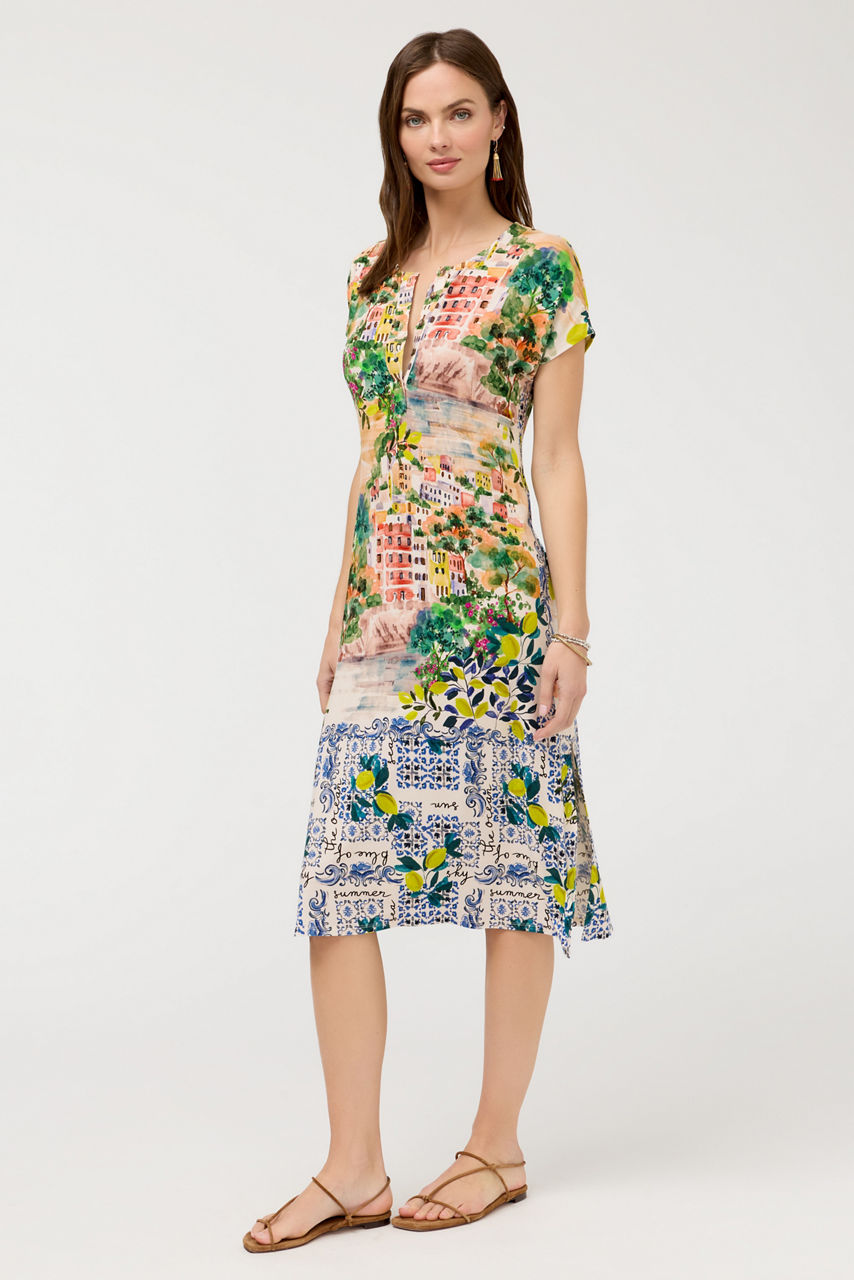 THE JANIE FAVORITE HENLEY DRESS, , large image 1
