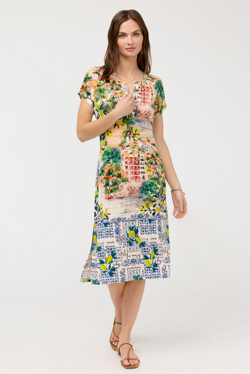 THE JANIE FAVORITE HENLEY DRESS, , large image 2