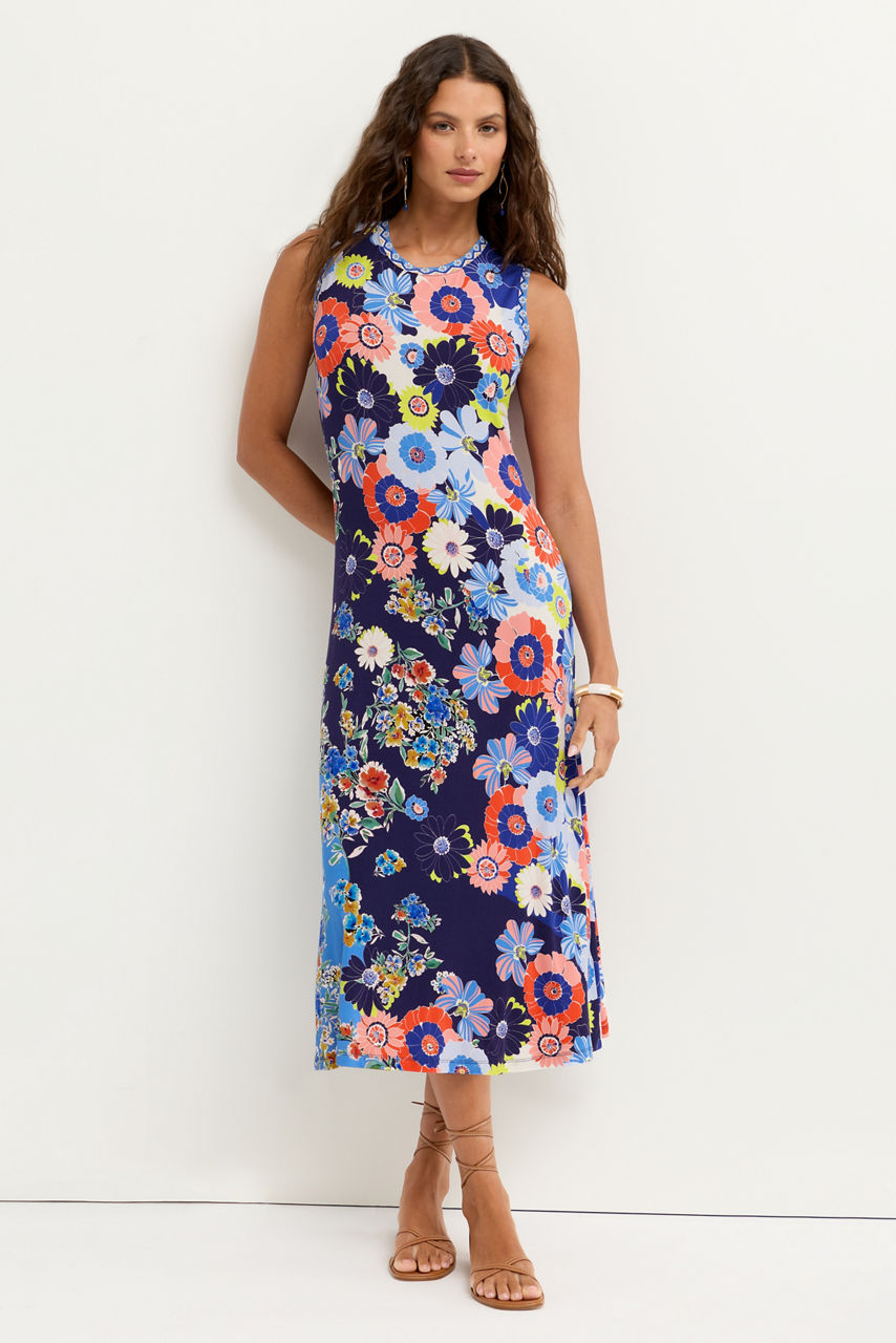 THE JANIE FAVORITE CREW NECK TANK DRESS, , large image 1