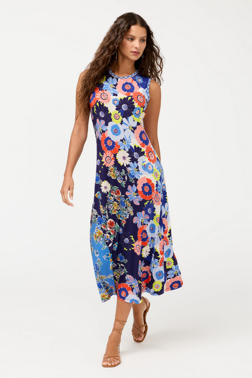 THE JANIE FAVORITE CREW NECK TANK DRESS, , large image 4