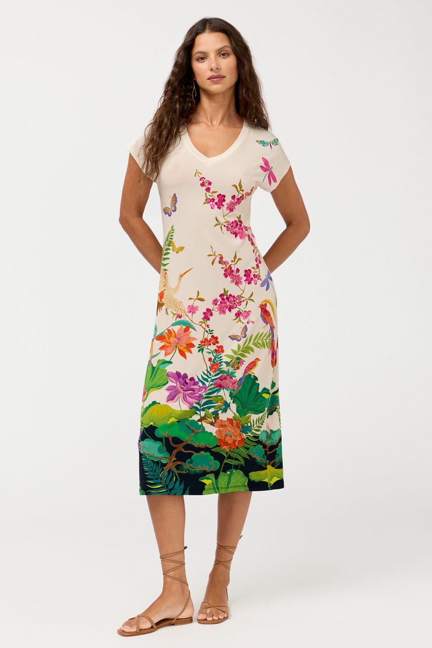 THE JANIE FAVORITE RELAXED KNIT DRESS, , large image 2