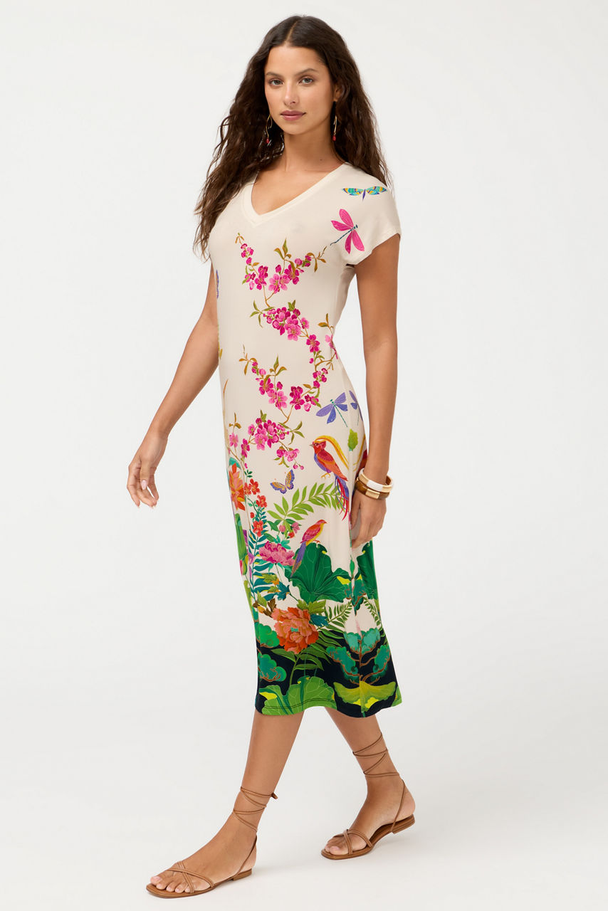 THE JANIE FAVORITE RELAXED KNIT DRESS, , large image 3