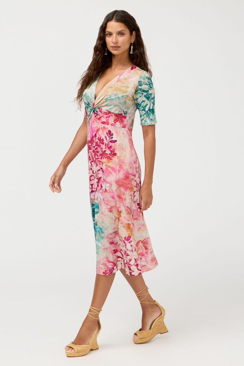 THE JANIE FAVORITE TWIST FRONT MIDI SWIN, , large image 2