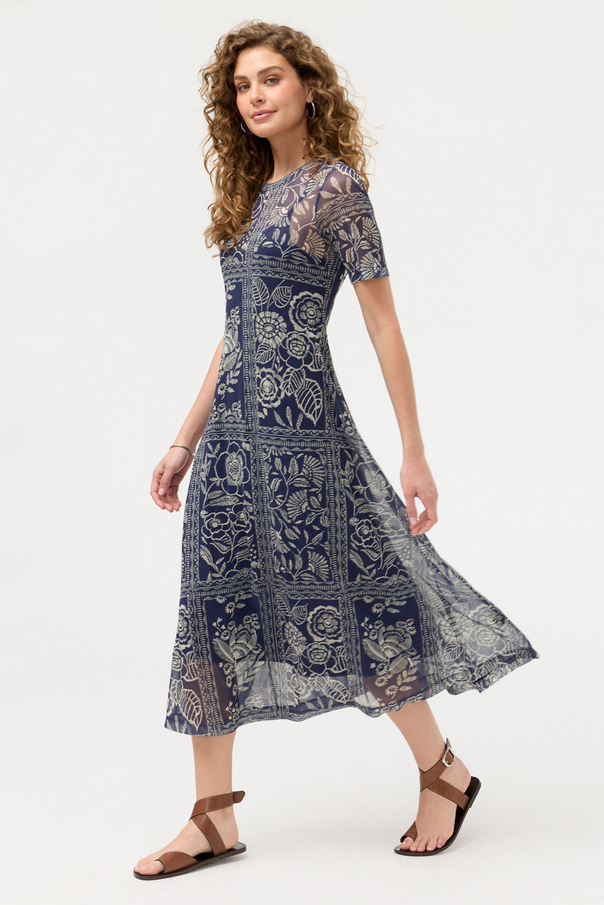 MESH TEE DRESS, , large image 1