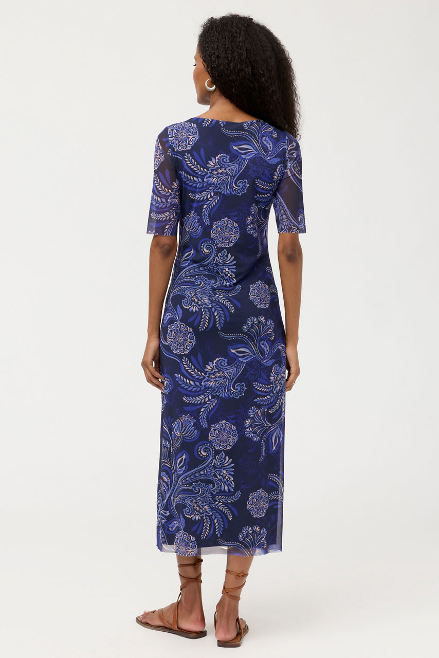 ASTRID MESH MIDI DRESS, , large image 4