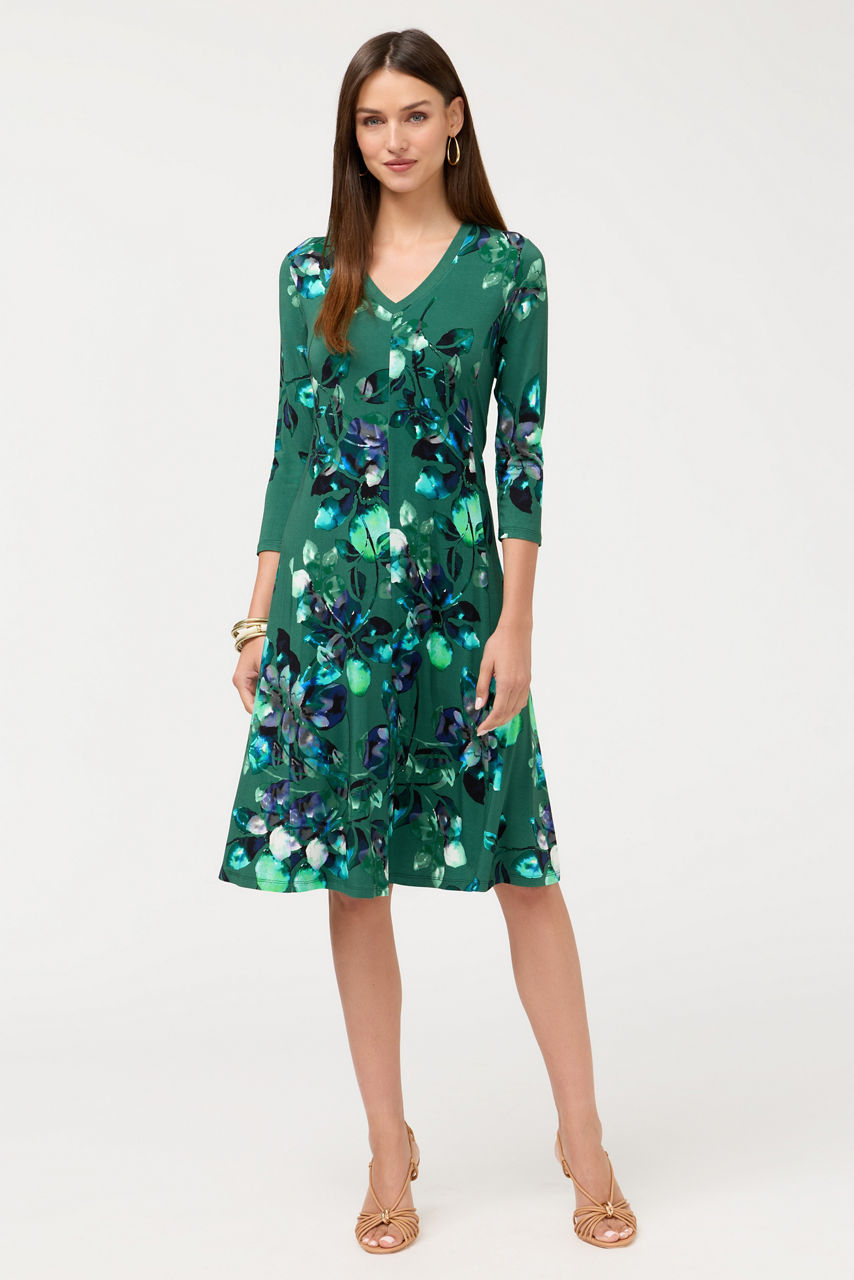 THE JANIE FAVORITE FRONT POCKET SEAMED DRESS, , large image 1