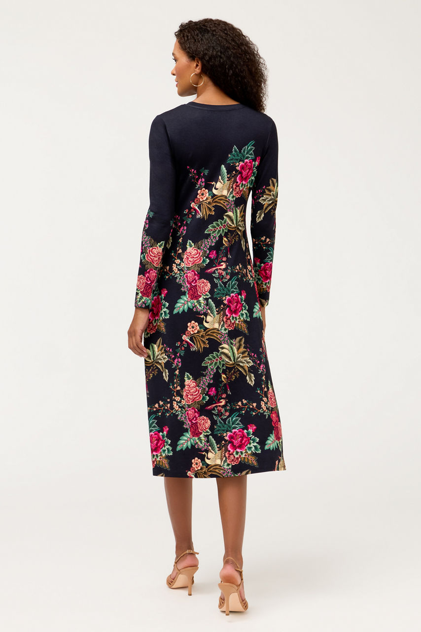 THE JANIE FAVORITE LONG SLEEVE MIDI DRES, , large image 4