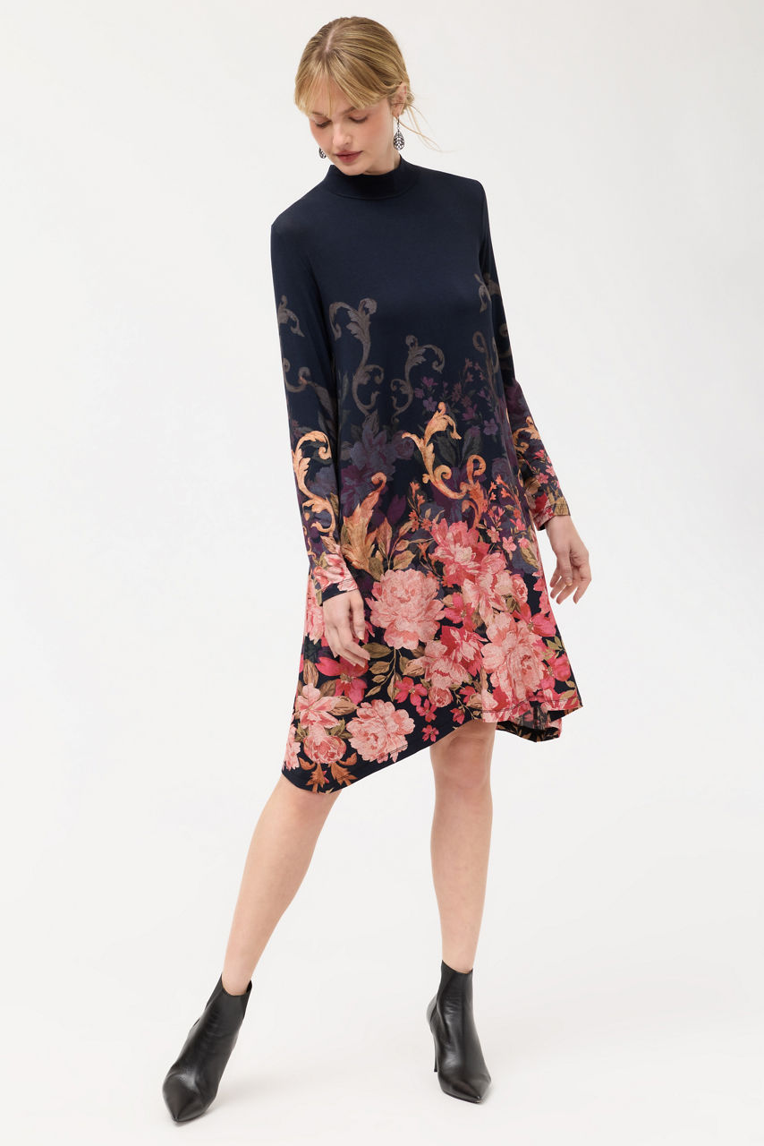 Buy THE JANIE FAVORITE MOCK NECK SWING DRESS | Johnny Was