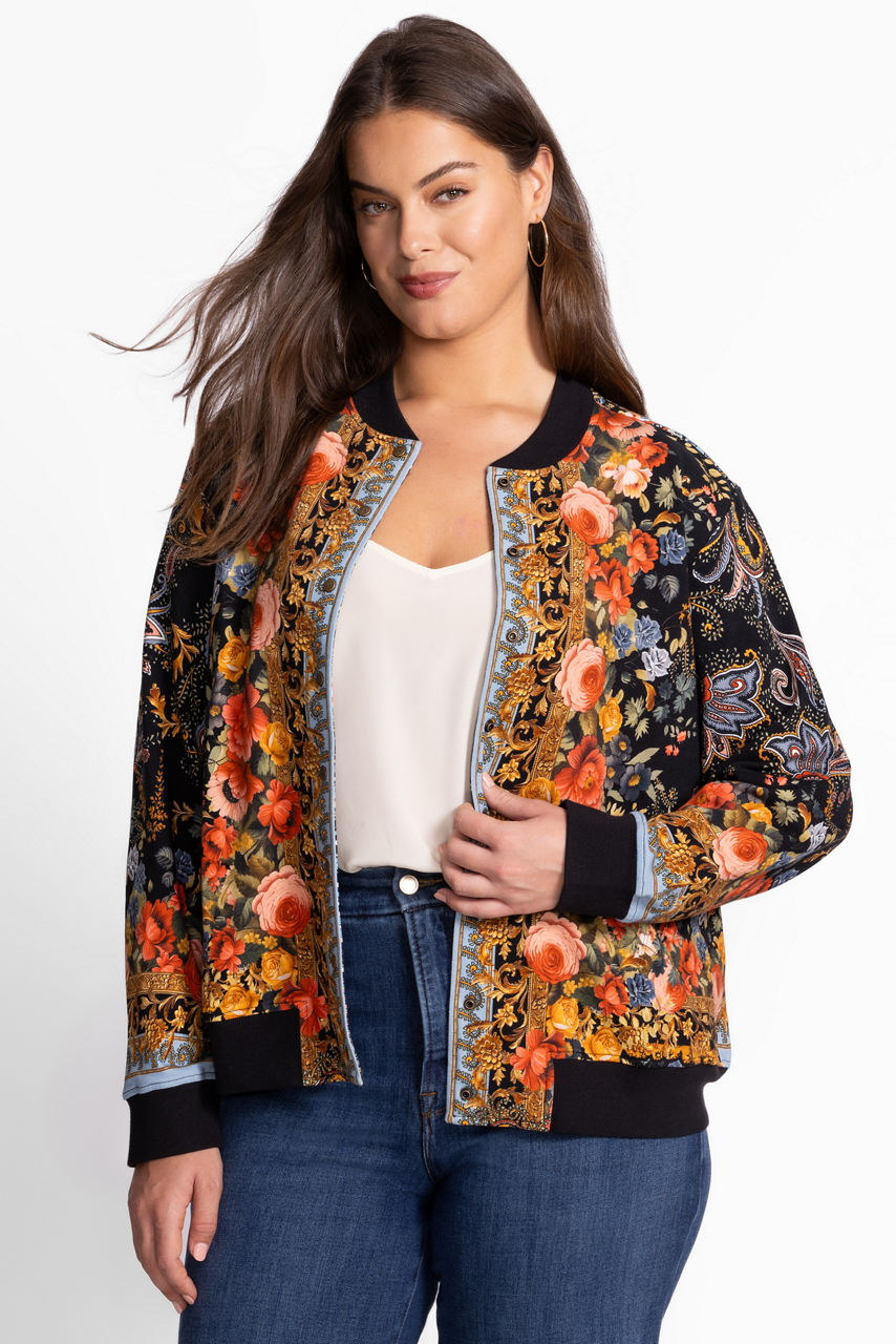 FRENCH TERRY BOMBER JACKET, , large image 1