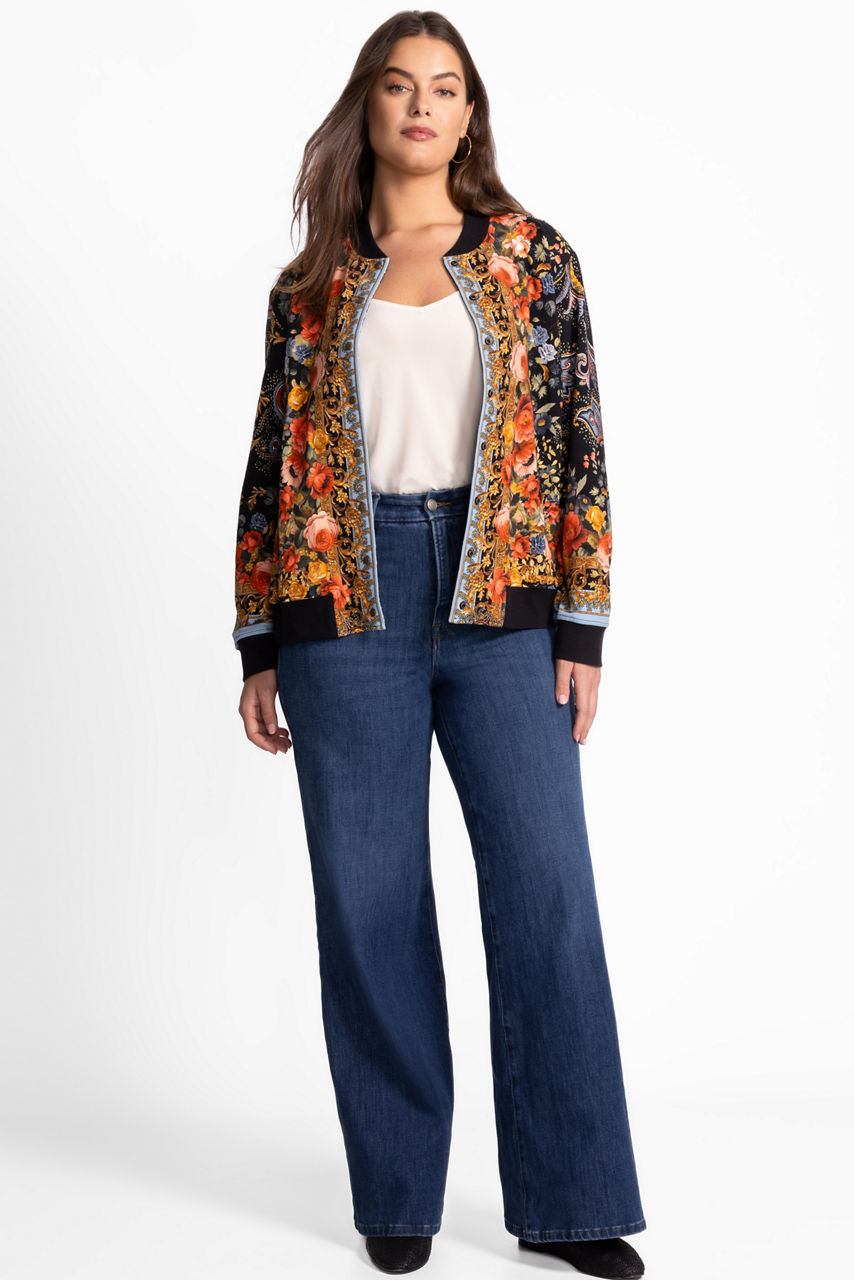 FRENCH TERRY BOMBER JACKET, , large image 3