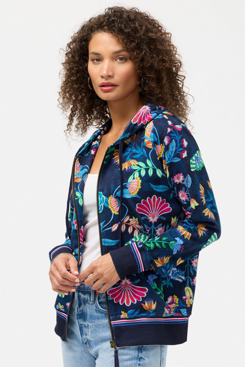 ELIZABETH MODERN ZIP UP HOODIE, , large image 2