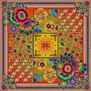 TIEDYE SILK SCARF, , swatch