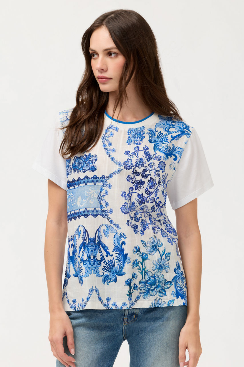 MIXED MEDIA T-SHIRT, , large image 1