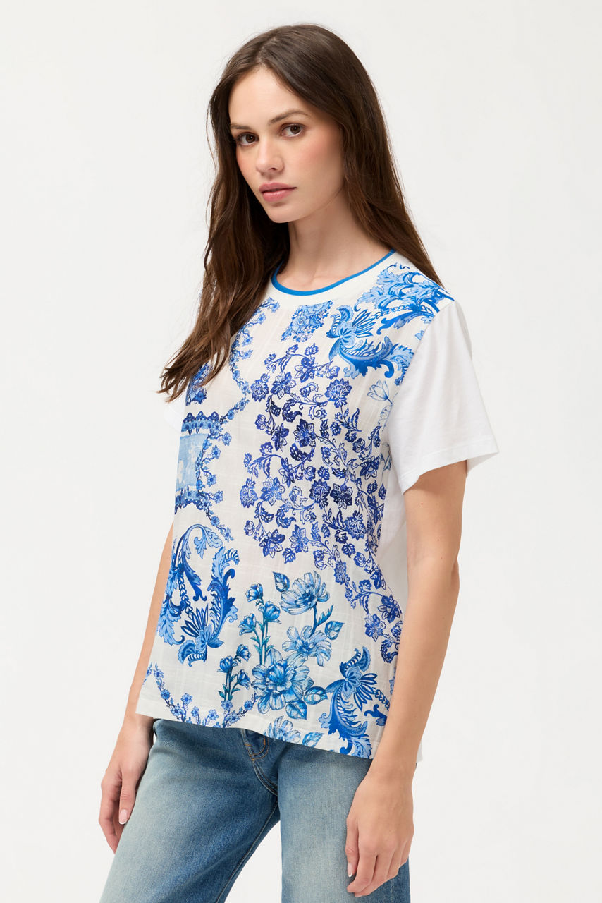 MIXED MEDIA T-SHIRT, , large image 2