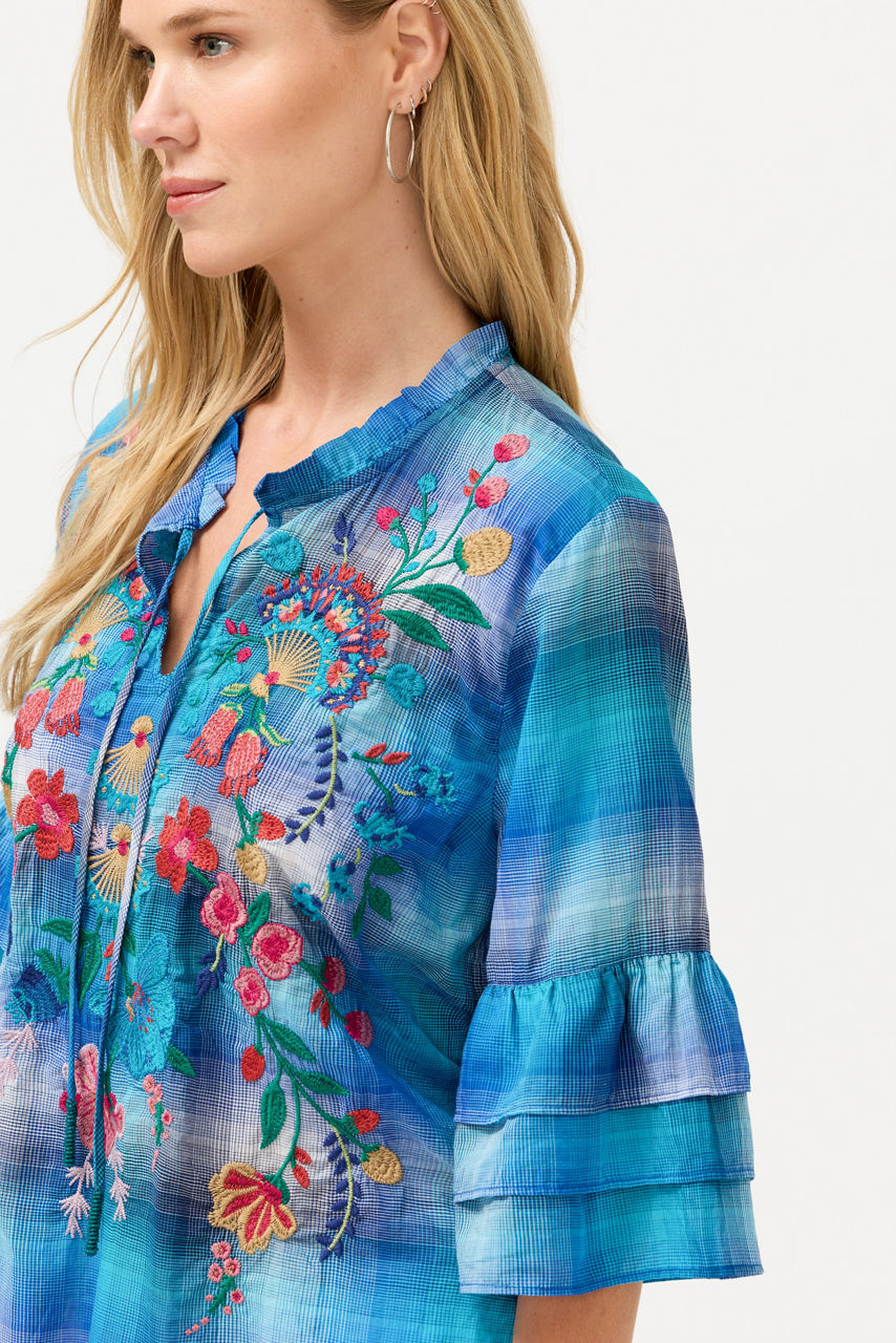 RUFFLE SLEEVE BLOUSE, , large image 2
