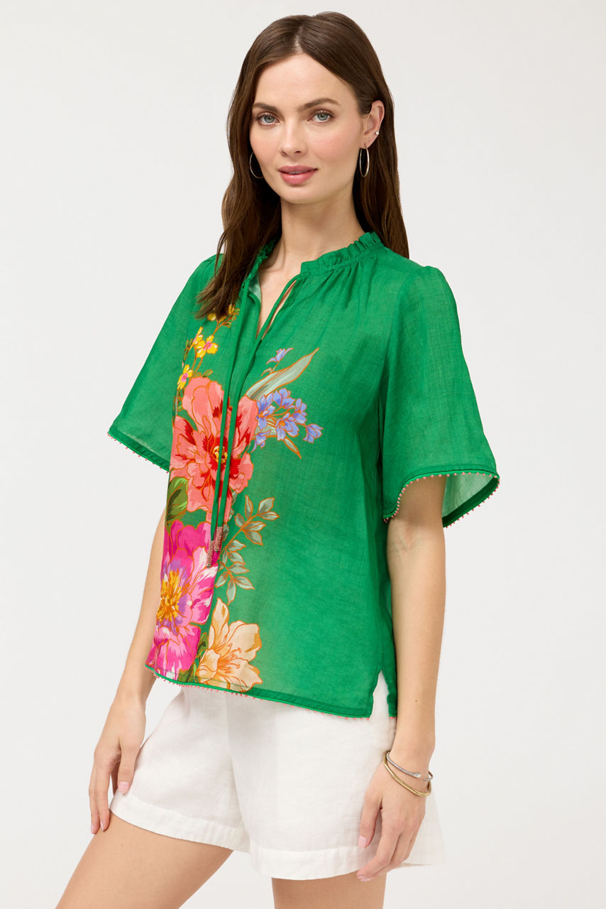 FLUTTER SLEEVE BLOUSE, , large image 1