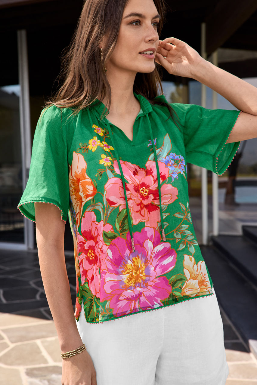 FLUTTER SLEEVE BLOUSE, , large image 4