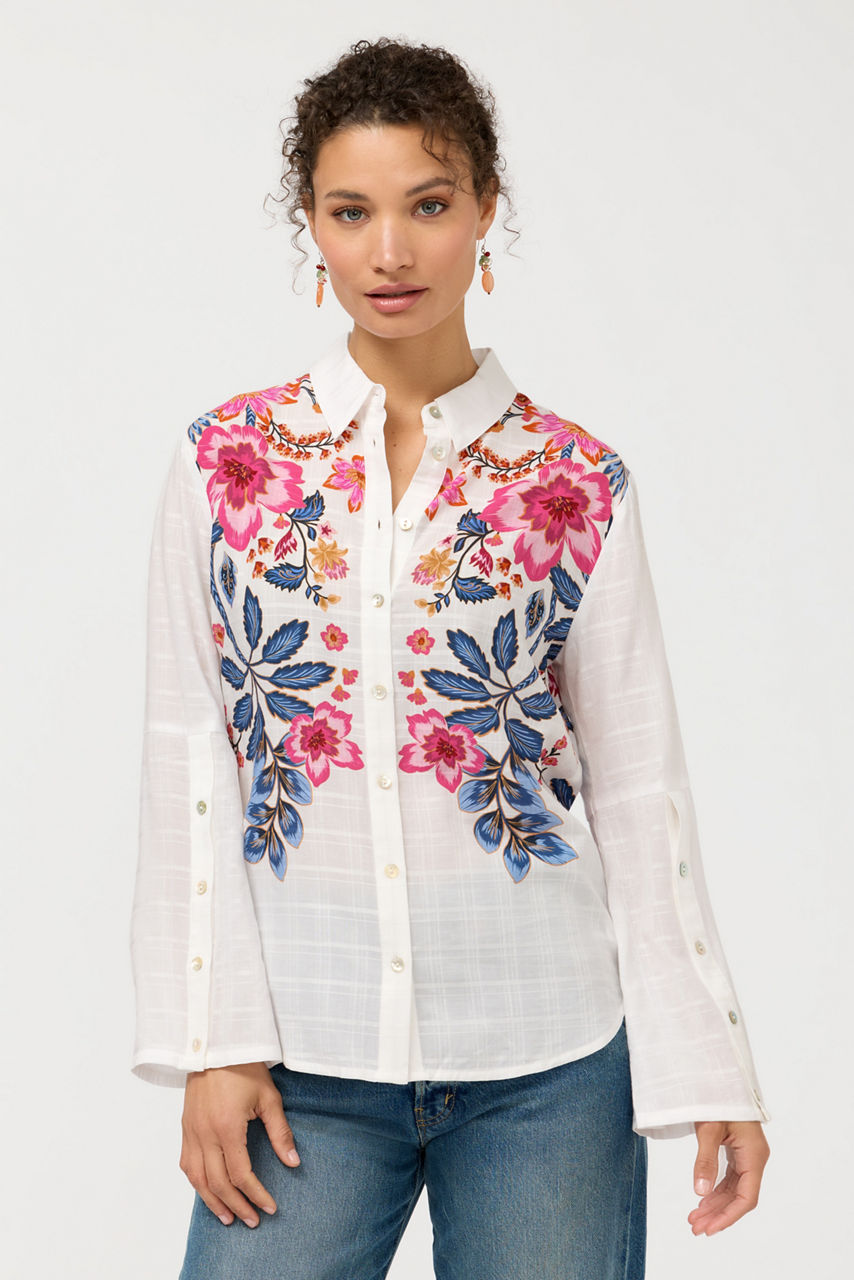 BUTTON DETAIL SHIRT, , large image 2