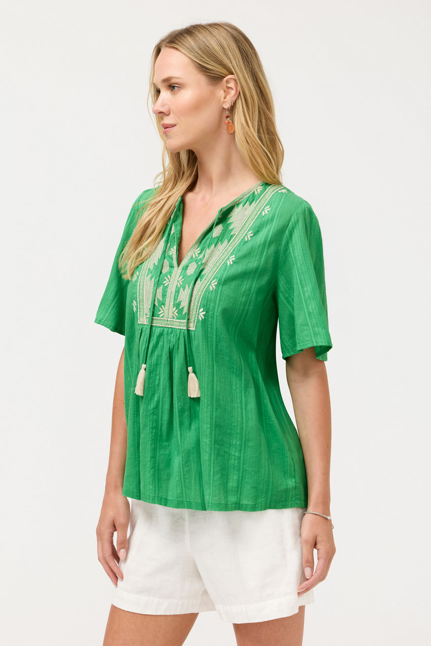 3/4 SLEEVE PRAIRIE BLOUSE, , large image 2