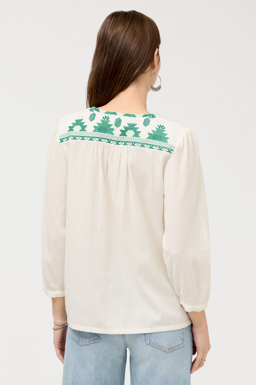3/4 SLEEVE PRAIRIE BLOUSE, , large image 3