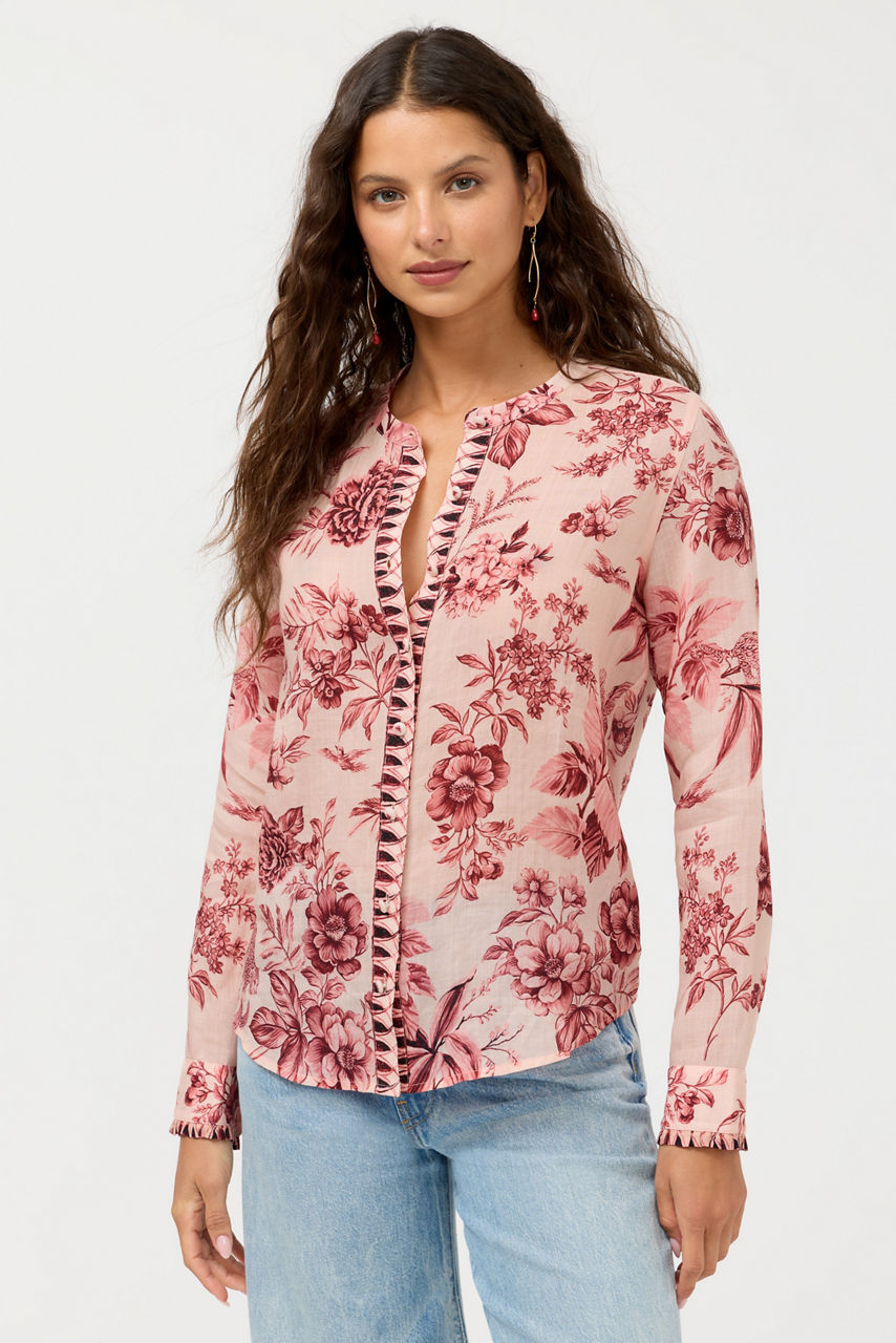 RUFFLE CUFF BLOUSE, , large image 2