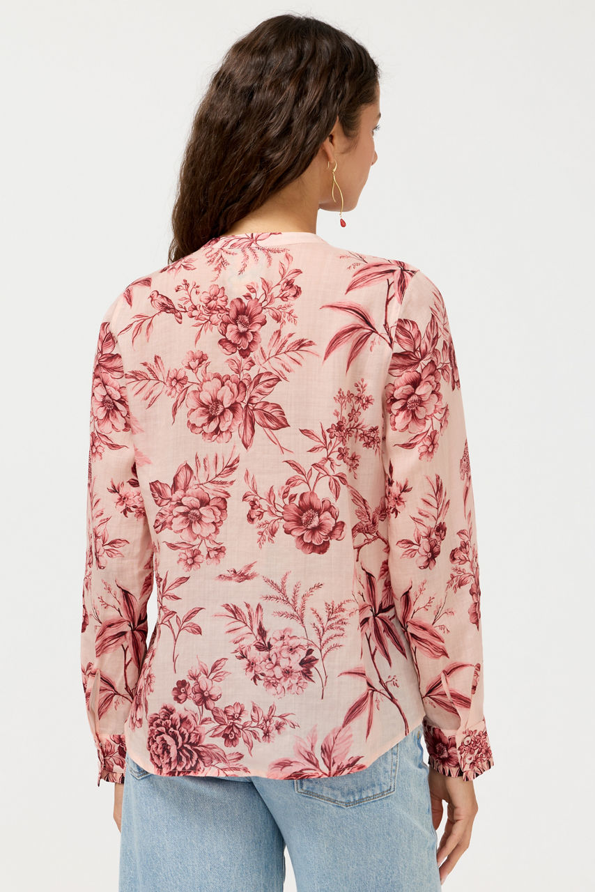 RUFFLE CUFF BLOUSE, , large image 5
