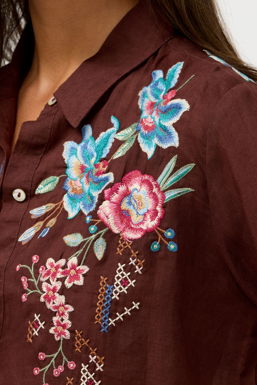 CONTRAST BINDING SHIRT, , large image 2