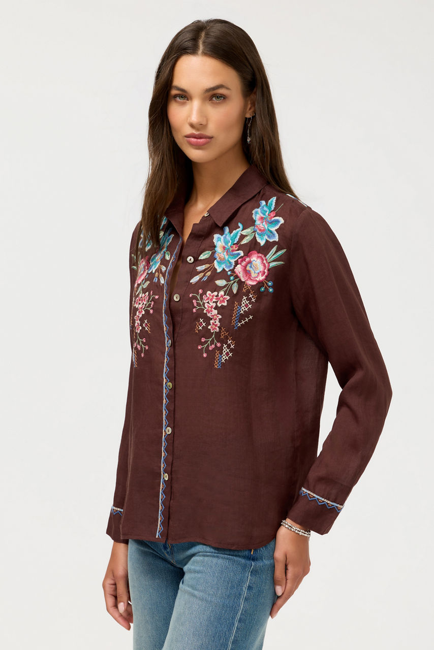 CONTRAST BINDING SHIRT, , large image 4