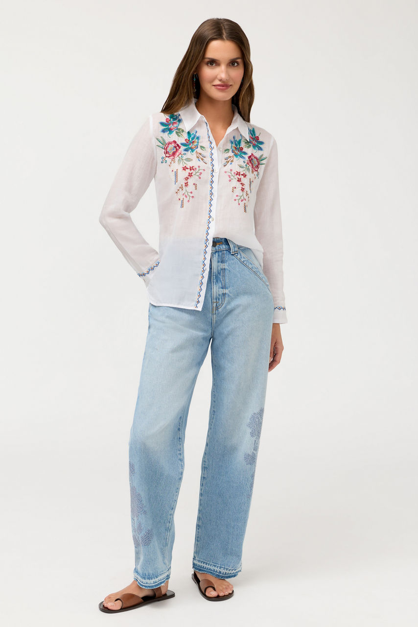 CONTRAST BINDING SHIRT, , large image 1