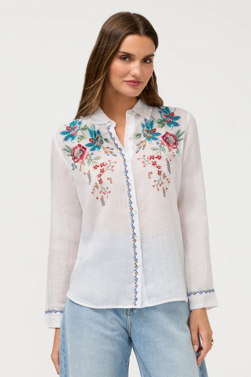 CONTRAST BINDING SHIRT, , large image 2