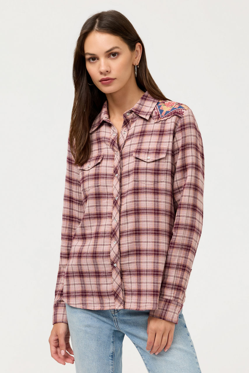 WESTERN PLAID SHIRT, , large image 1