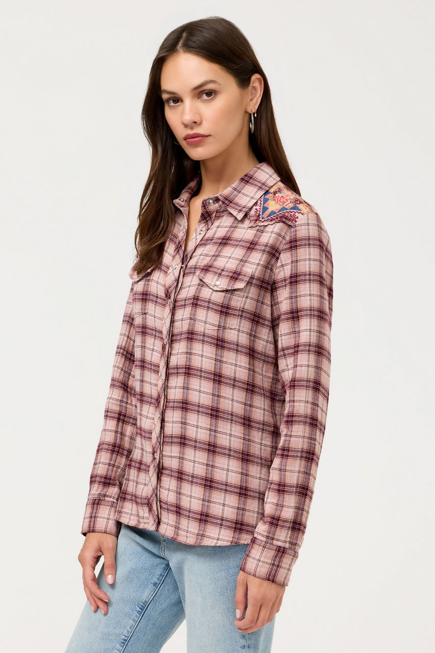 WESTERN PLAID SHIRT, , large image 2
